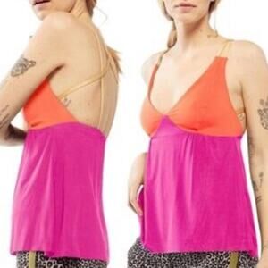 NWT Fierce + Regal the strappy tank top colorblock